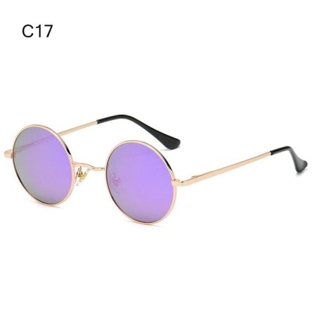 Retro Polariserede Små Runde Solbriller til Mænd Kvinder