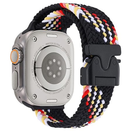Fallskärm Nylon Armband kompatibelt Apple Watch Ultra 2 10 9 8 7 6 5 4 SE Flätat Tåligt Armband iWatch 49mm 46mm 45mm 42mm 44mm 40/41mm