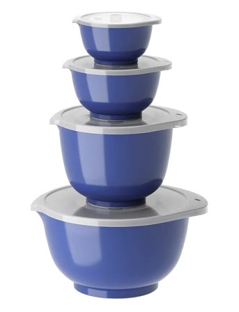 Rosti Røreskålesæt 8 Dele New Margrethe - Blue - ONE SIZE