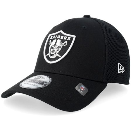 New Era - NFL Noir flexfit Casquette - Las Vegas Raiders 39THIRTY Eg Neo Black/White Mesh Flexfit @ Hatstore