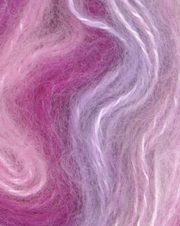 Garn Poppis Rosa/lilla multi - Gjestal Garn