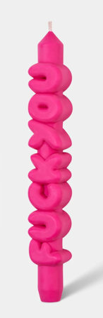 CandleHand Stearinlys F*ck You Rosa