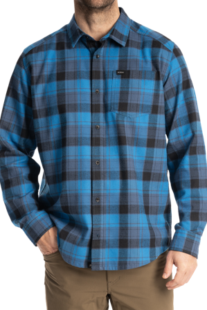 Koszula Klim Cottonwood Midweight Flannel Niebieski Fusion/Czarny M