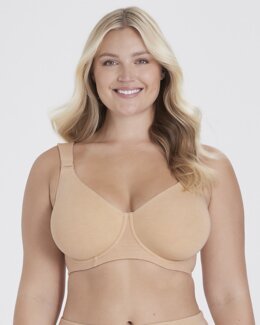 Kaarituelliset rintaliivit Organic Cotton t-paitaliivit beige-C90-Miss Mary