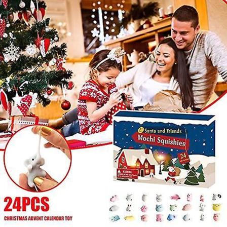 Adventskalendrar Xmas Countdown Leksaker 24st Söta Djur Barn Present