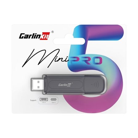 CarlinKit Mini SE Pro – 2-i-1 Trådlös Apple CarPlay & Android Auto Adapter