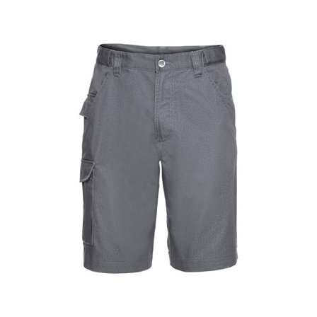 Russell Herr Polycotton Arbets Shorts 32R Convoy Grå