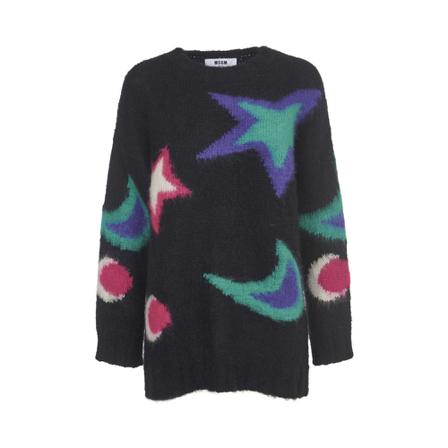 Msgm Round-neck Strik Sort, Dame Striktrøjer