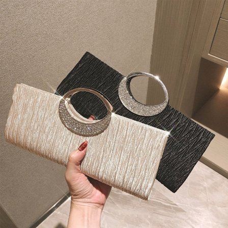 Klänning Dam Väskor Diamanter Japanska Små Väskor Premium Trend Kedja Axel Oblique Handväskor