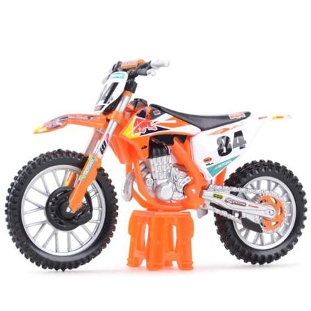 KTM-450 SX-F Factory Edition Static Die Gjutna Fordon Samlarobjekt Motorcykel Modell Leksaker