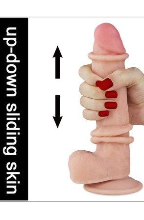 Kjøp Lovetoy Sliding-Skin 20 cm - Dildo | God pris