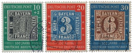 Tyskland 1949 - MICHEL 113-115 - Stemplet
