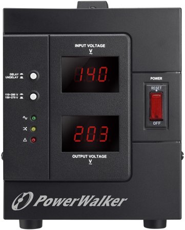 PowerWalker AVR 1500/SIV - automatisk spenningsregulator - 1200 watt - 1500 VA