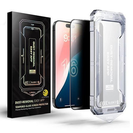 iPhone 16 Plus / 15 Plus Anti-spy Privacy Tempered Glass -näytönsuoja