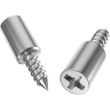 12 kpl Hyllykiinnike, Hyllyteline Tapit, Itsekierteävät Ruuvit