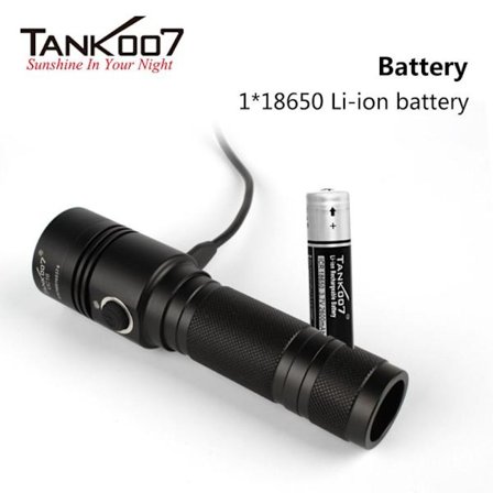 TANK007 UC16 700 Lumens Ficklampa uppladdningsbar