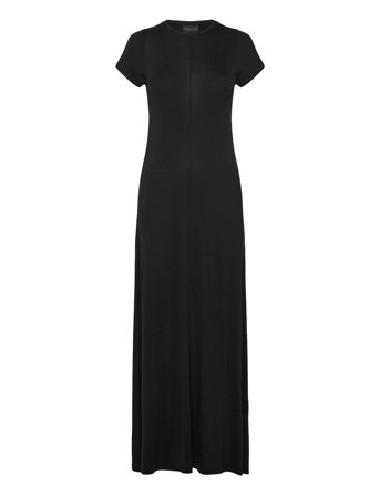 Flowy Jersey Maxi Dress Black Lexington Clothing