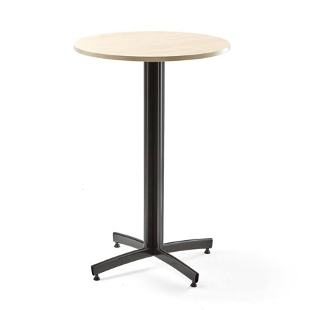 Bar table SANNA, Ø700x1050 mm, black/birch
