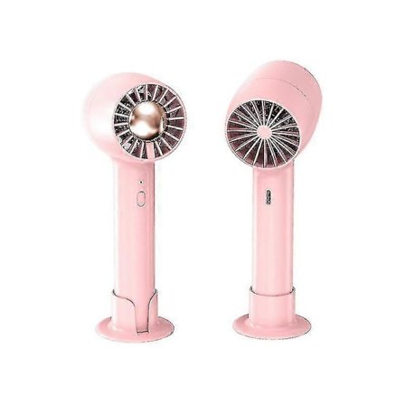 Håndholdt Mini Vifte, Liten Lommevifte, Stå Håndholdt Vifte, Mini Vifte - FARGE: Rosa