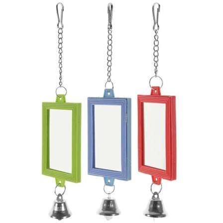 Dobbeltsidig speil Parrot Toy Bird Toy