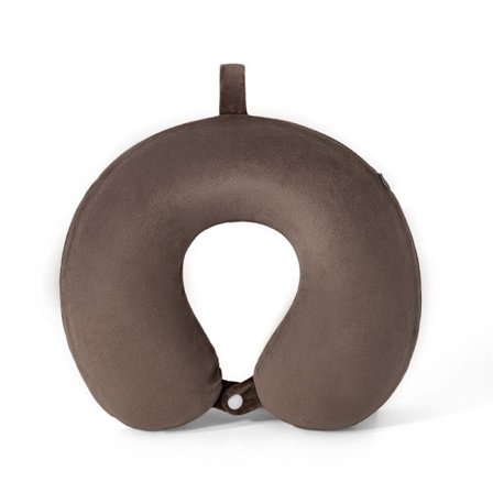 Nackkudde Memory Foam Portabel U-formad Resekudde Cervical Support Kudde Brun