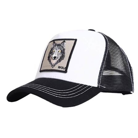 Black Panther Mesh Keps Baseball Keps Trucker Keps-Wolf-Vit