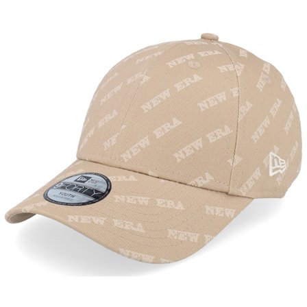 Kinder New Era - Beige adjustable Cap - Kinder Ne Mono 9FORTY Camel Adjustable @ Hatstore