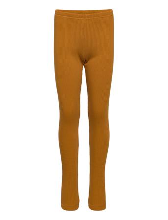 Cozy Rib Leggings Leggings Brun Müsli By Green Cotton