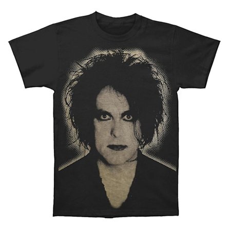 The Cure Robert Smith T-shirt med grå ärmar med logotyp