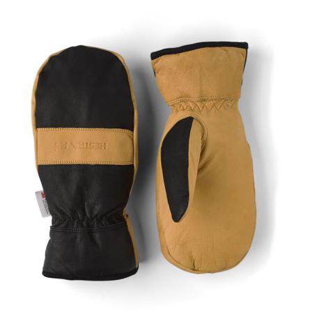Hestra Job 74971-9 Winter Pro Mitt Vinterhandske Tommelfingerhandske i læder, sort/brun 9, Tøj