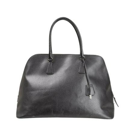 Prada Vintage, Pre -owned Handbag Leather Zwart, Dames, Maat:ONE Size,leer