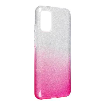 Forcell Shining Skal Till Samsung Galaxy A02s Clear/rosa