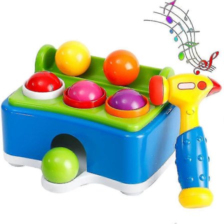 Baby Børn Slå Legetøj Musik Lys Hammer Slå Bold Sætte Intelligens Øvelse Styrketræning Børne Gave