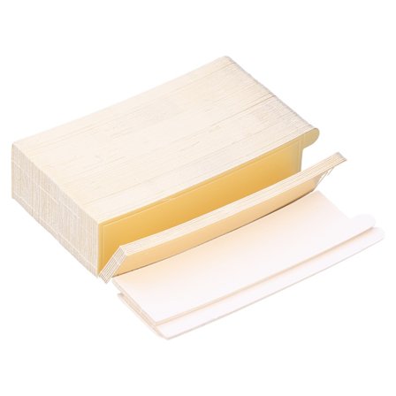 Rektangulära Mousse-Kaktallrikar - 100-pack | Cupcake-bas & Dessertdisplay | Kartongdekoration