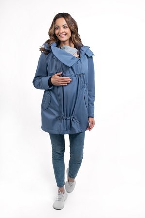 Wombat Shell Graviditets- og bærejakke Light Blue XL, Børn & Forældre, Babyudstyr, Bæreseler