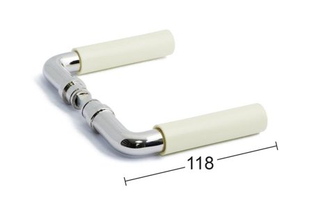 Habo 2120 Dørhåndtak 38-42 mm, 58 mm utspring, par, Dør- & vindusbeslag