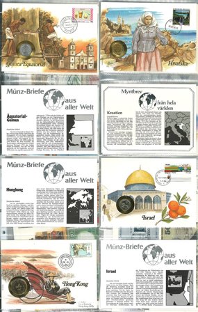 Hele verden - Samling af møntbreve K-N i 1 ringbind