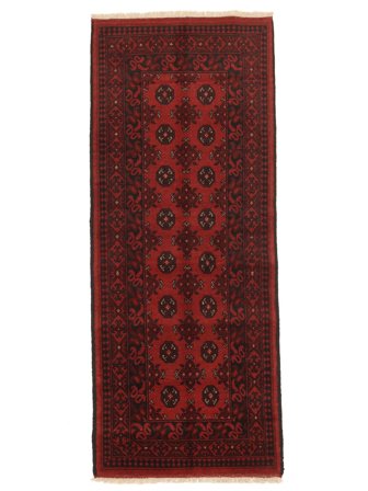 Afghan Fine Teppich Handgeknüpft 77X192 Läufer Afghanistan