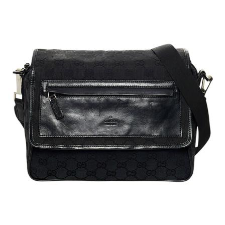 Gucci Vintage Pre-owned Crossbody Sort, Dame Vintage Tasker, Størrelse: ONE Size