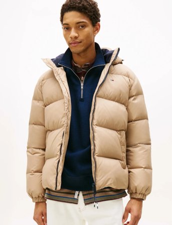 Tommy Jeans Tjm Essential Down Jacket Ext - Beige - L