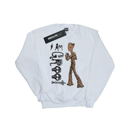 Avengers Infinity War Girls I Am Teenage Groot Sweatshirt 5-6 år