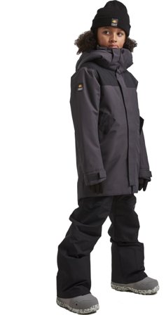 ColourWear Youth Met Parka Children lined ski jackets Grey 150