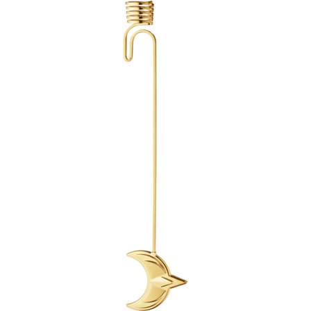 Georg jensen Christmas Collection 2024 Måne lysholder, 18K gullbelegg