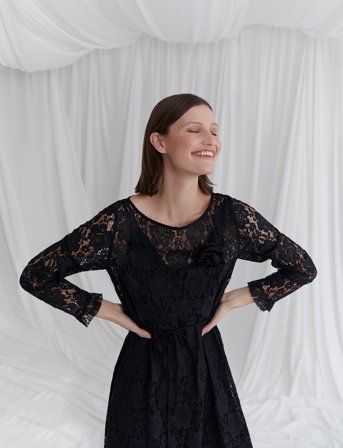 Rosemunde Rwdelilah Long Dress - Black - 34