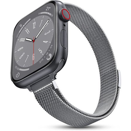 Milanese öglerem för Apple Watch Band 40 mm 44 mm 41 mm 45 mm 38 mm 42 mm 49 mm 45 mm smalt armband Iwatch Series 3 4 6 Se 7 8 Ultra