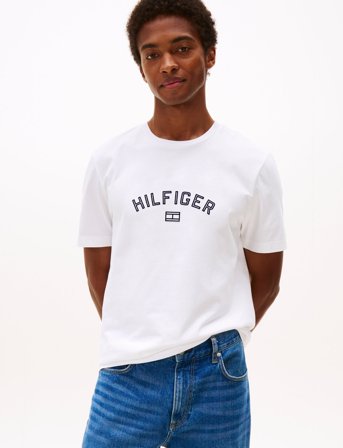 Tommy Hilfiger Hilfiger Flock Tee - White - S