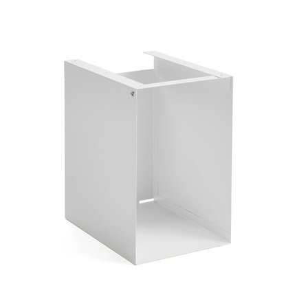 Aufbewahrungseinheit unter dem Tisch QBUS, hoch, weiß
