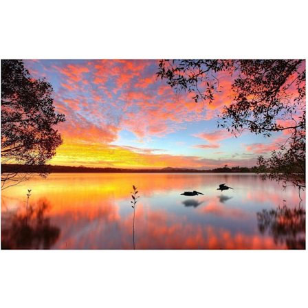 5D Diamantbroderi Kit, Diamantmålning Full Kit Solnedgång Av