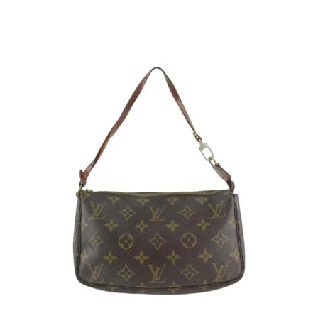 Louis Vuitton Vintage, Pre-owned Pochette Accessoires Monogram Bag Bruin, Dames, Maat:ONE Size,leer