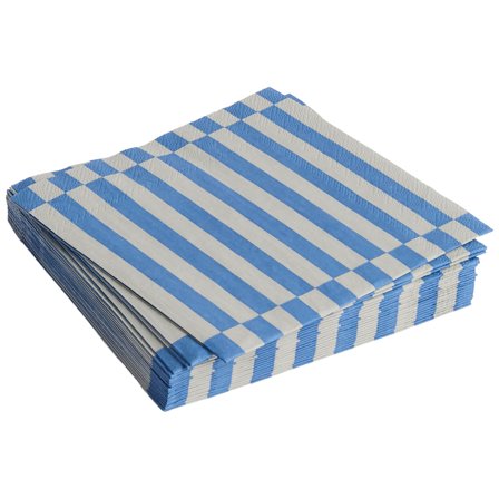 Hay Pattern Lunch serviett, grey/blue' - 'Grey, blue